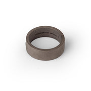 MANO|J Anello a fascia piatta in titanio con diamante black SOLANTBFA_21
